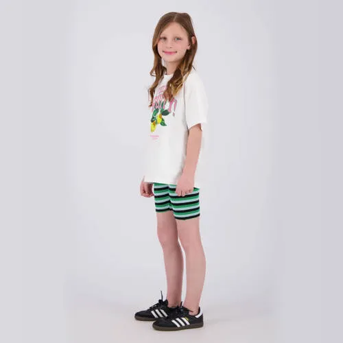 Vingino gestreepte bikershort groen, foto 3