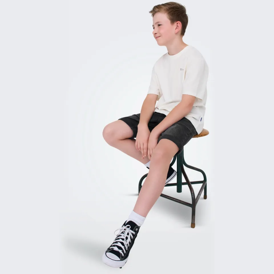 Only & Sons Junior regular jeansshort washed black