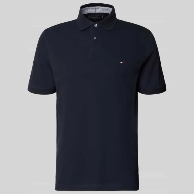 Tommy Hilfiger Slim fit poloshirt van piqué blauw, foto 2