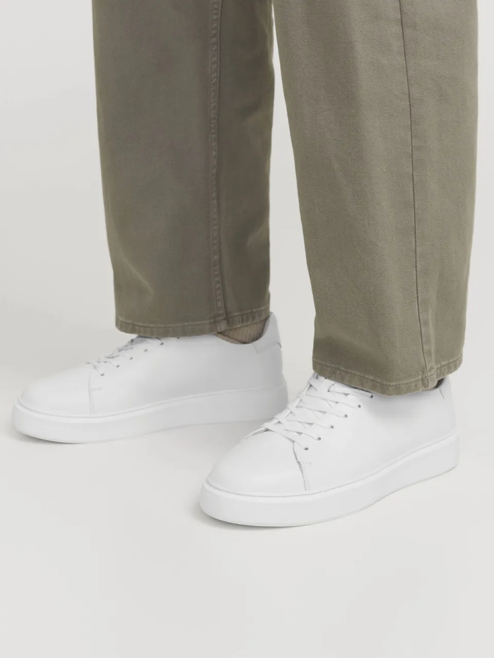 Jack & Jones JFWStockholm leren sneakers wit, foto 6
