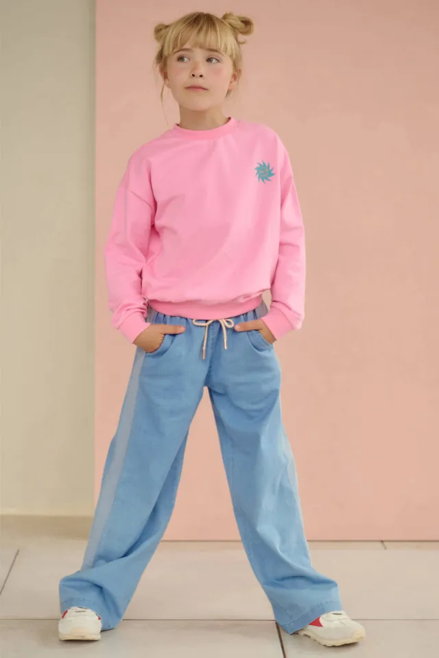 Nono Sue casual broek lichtblauw, foto 2