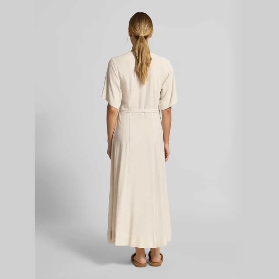 Selected Slfviva linnen jurk beige, foto 3