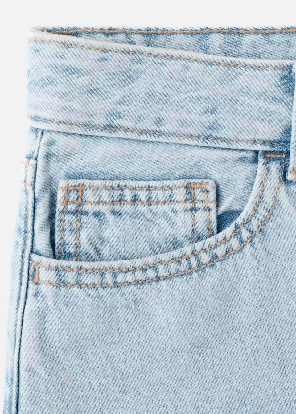 Mango TEEN jeansshort lichtblauw light blue denim, foto 6