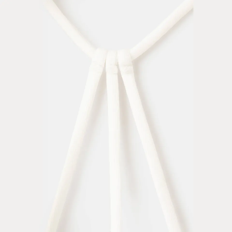 Mango cropped haltertop met borduursels wit, foto 6