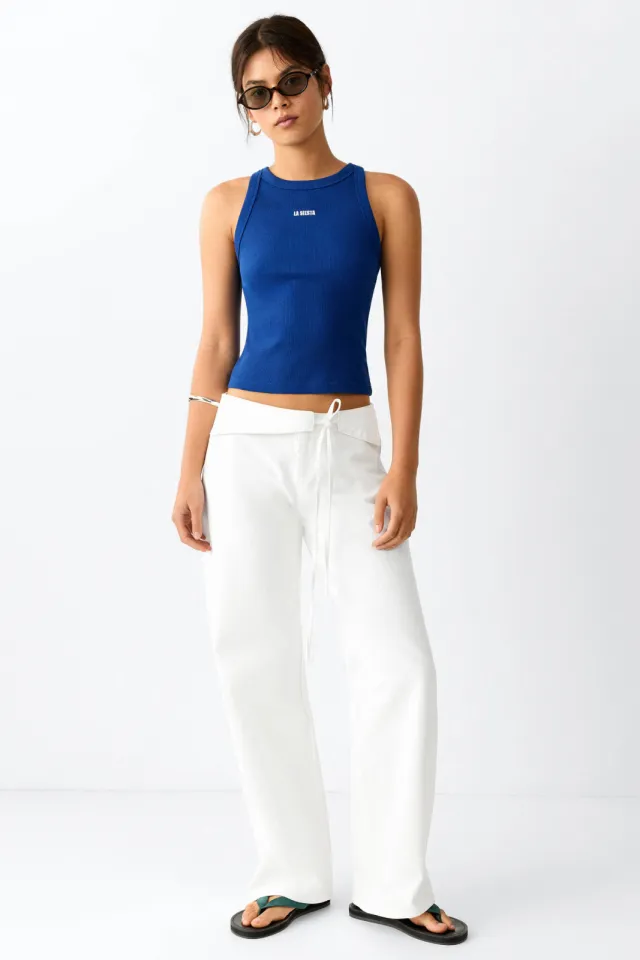 Mango TEEN wide leg jeans - wit