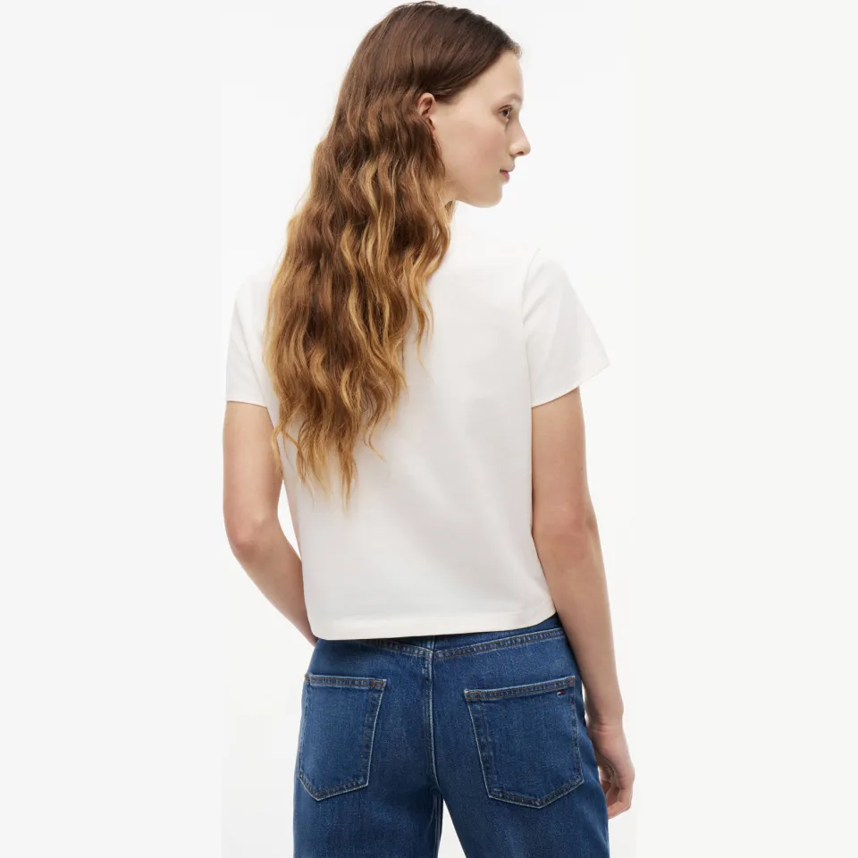 Tommy Jeans T-shirt met logo wit, foto 4