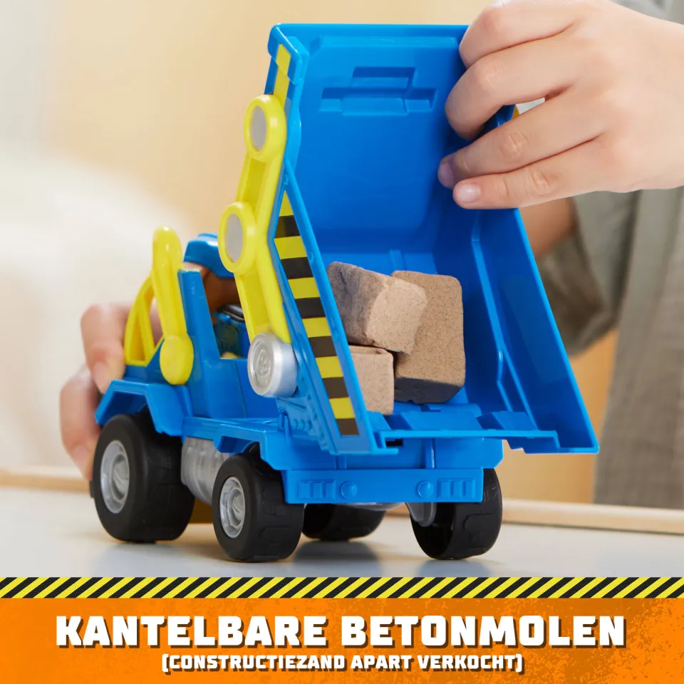 Rubble and Crew Wheeler's kiepwagen speelgoedauto blauw, foto 3