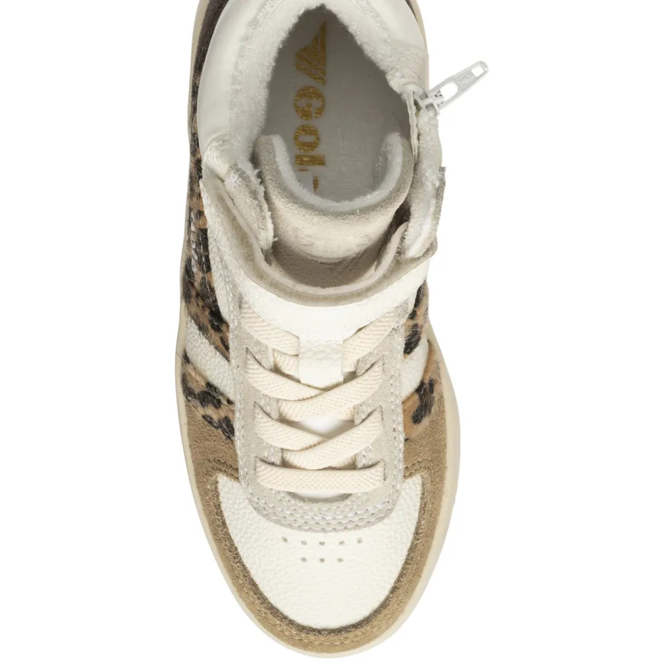 Gola sneakers - wit/bruin, foto 4