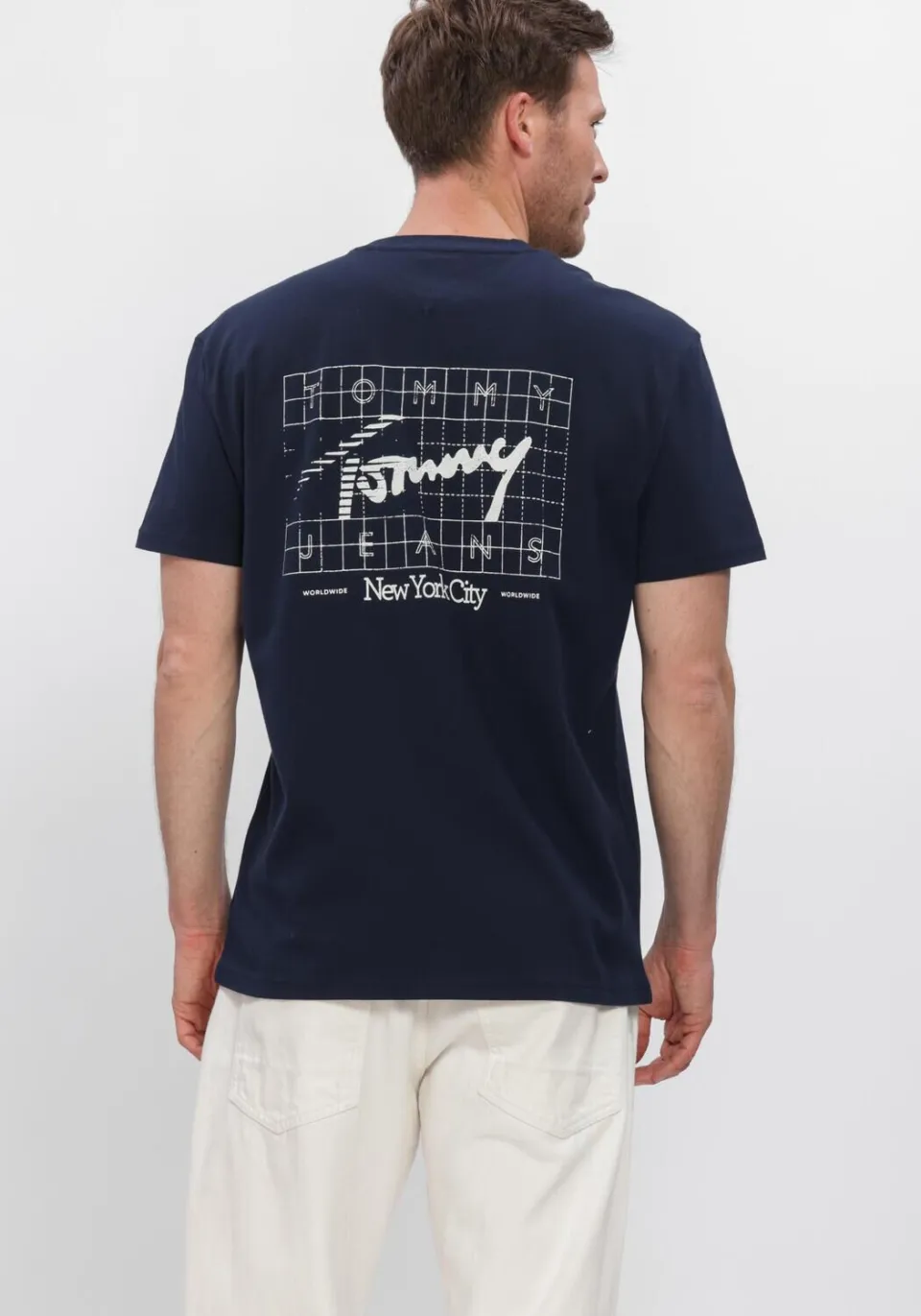 Tommy Jeans regular fit T-shirt met backprint - donkerblauw, foto 6