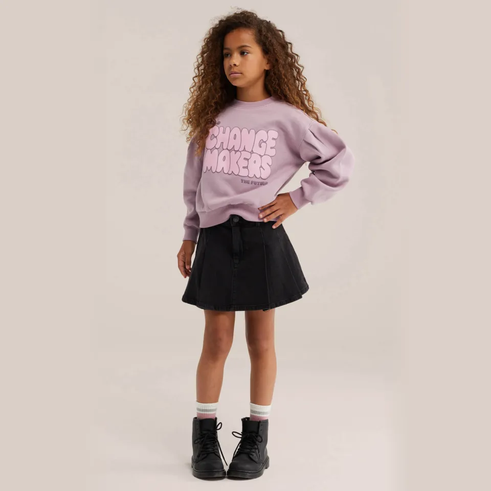 WE Fashion sweater met print - lila, foto 4