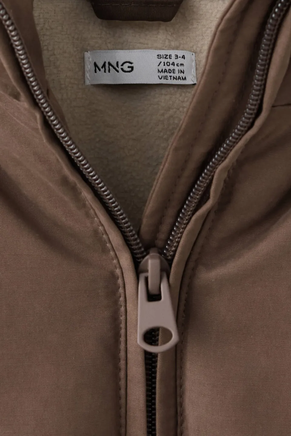 Mango winterjas bruin, foto 4