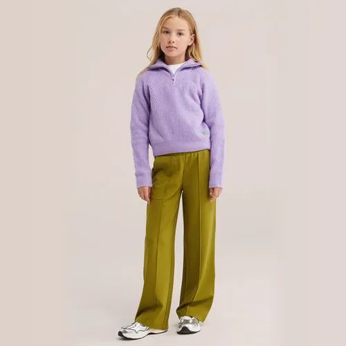 WE Fashion loose fit casual broek olijfgroen, foto 3