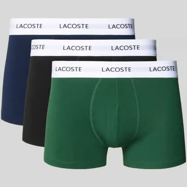 Lacoste boxershort katoenmix 3-pack groen