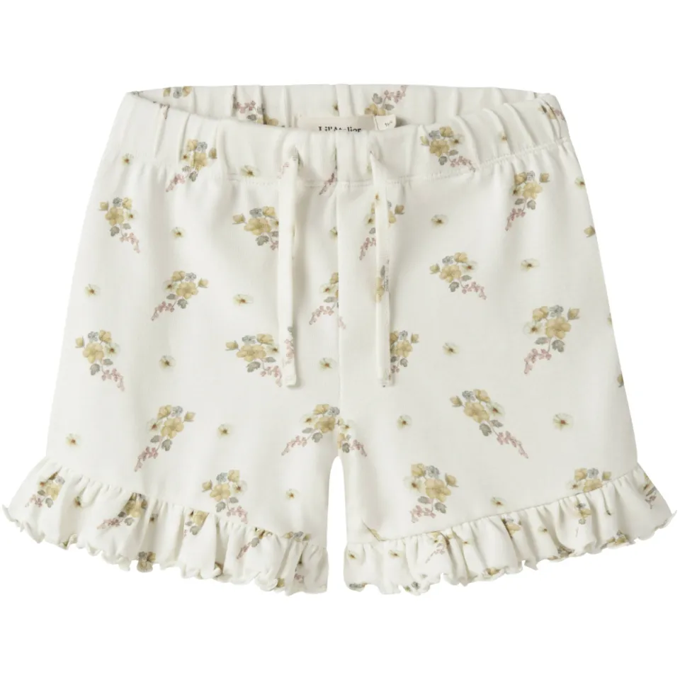 Lil' Atelier gebloemde korte broek ecru