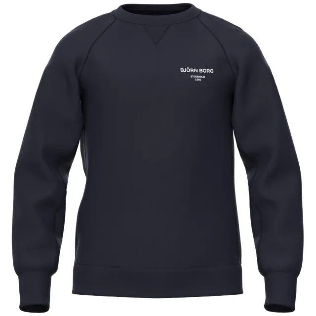 Björn Borg sweater met logo - donkerblauw