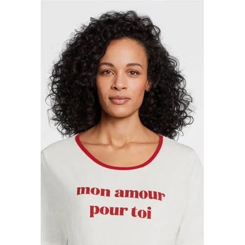 LOVE2WAIT zwangerschaps T-shirt wit, foto 5