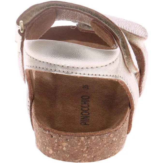 Pinocchio leren sandalen - champagne, foto 4