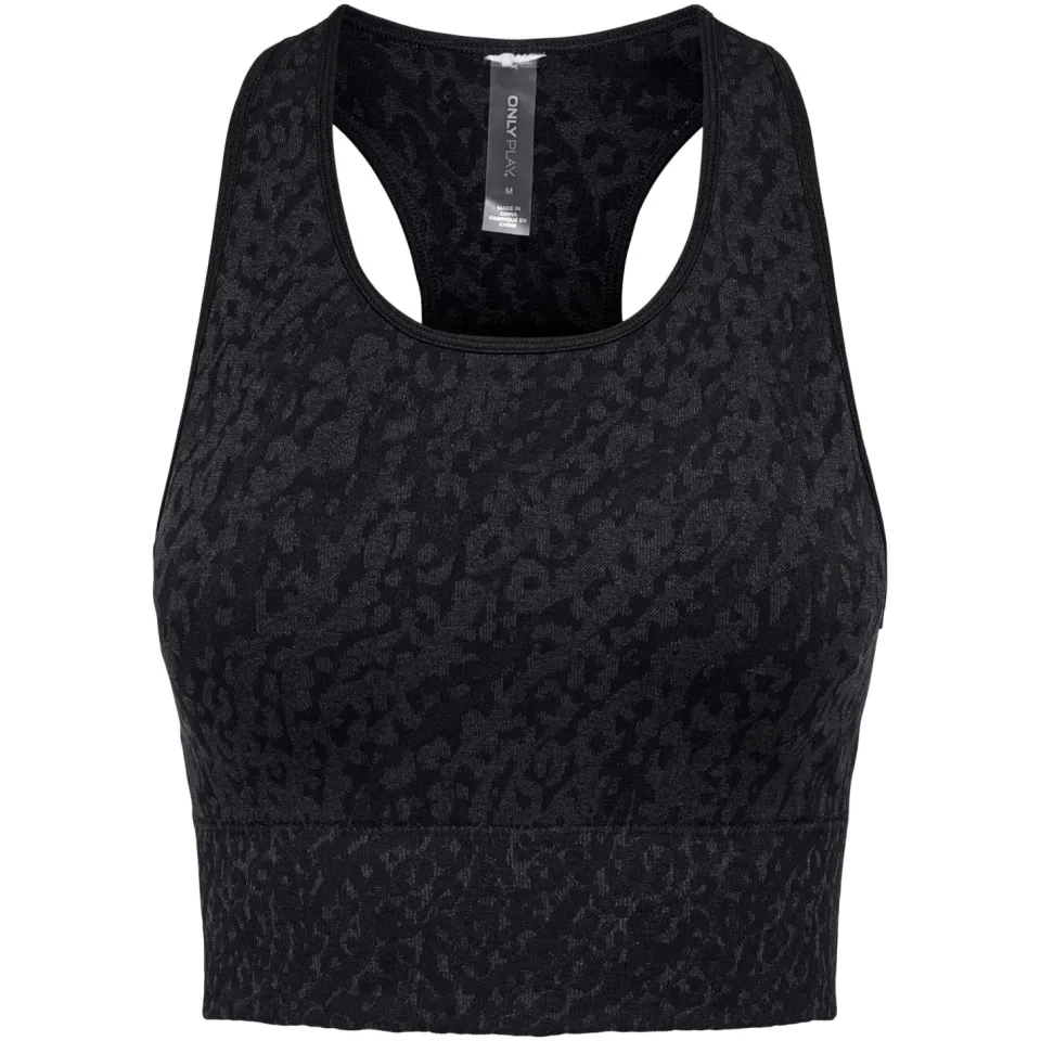 Only Play sporttop ONPDAISY-2-BETTY panterprint zwart/donkergrijs, foto 2