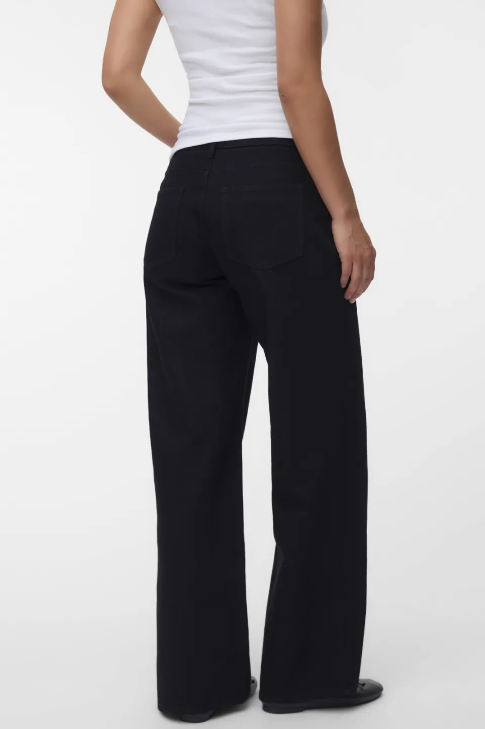 Mamalicious MLMALAGA zwangerschaps wide leg jeans - zwart, foto 4