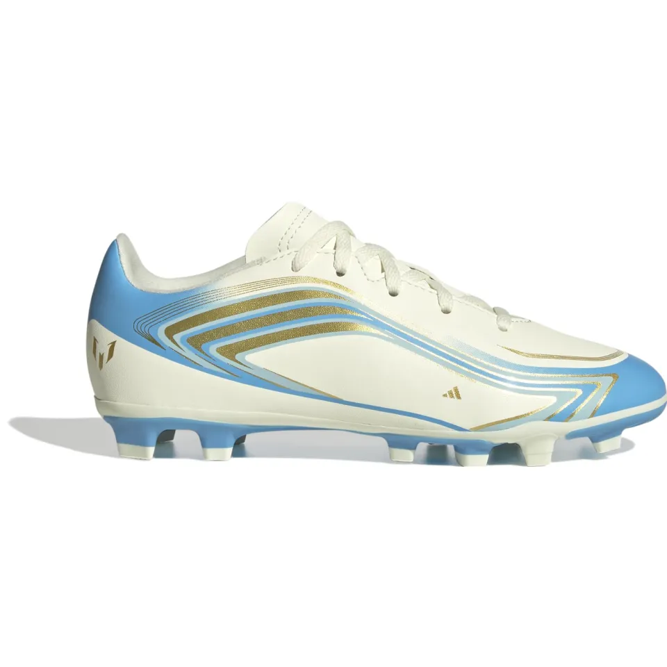 Adidas F50 Messi Club voetbalschoenen ecru Ecru/blauw