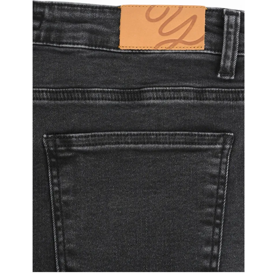 Yoek high waist wide leg jeans black denim, foto 4