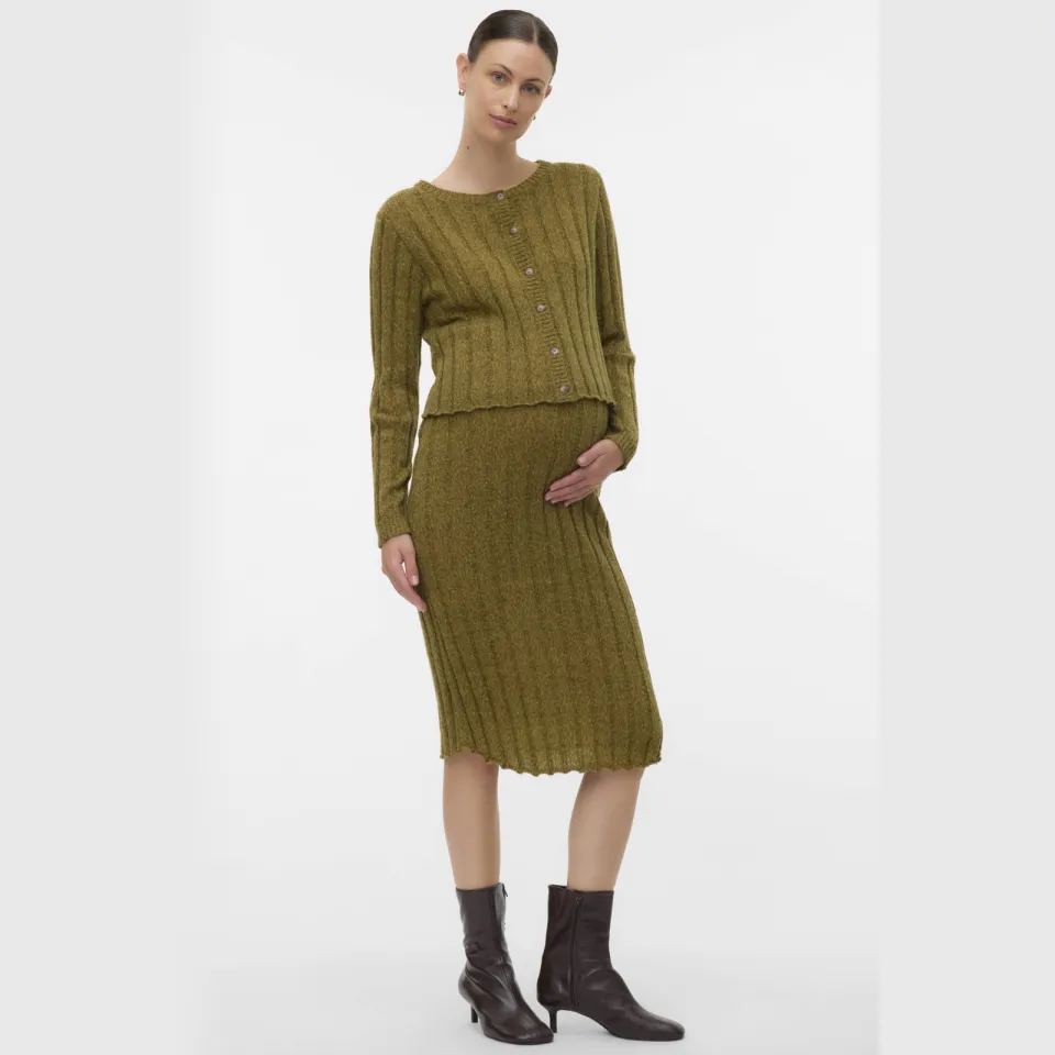 Mamalicious zwangerschaps midirok groen