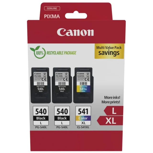 Canon Ink 5224B017 / PG-540L/CL-541XL Zwart + 3 kleuren
