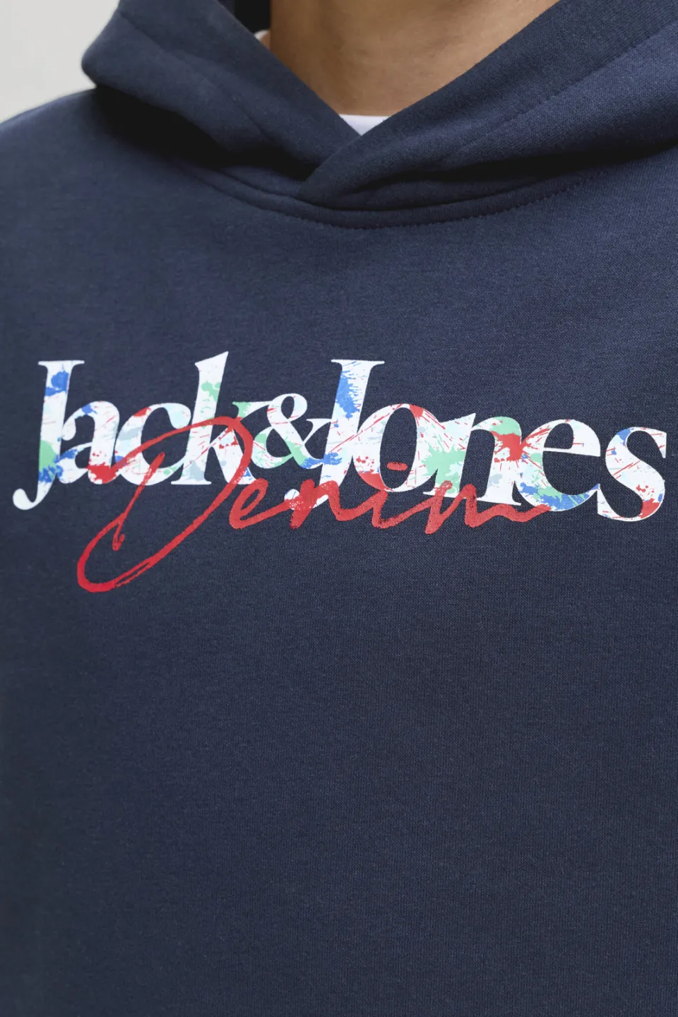 Jack & Jones JUNIOR hoodie met print - donkerblauw, foto 5