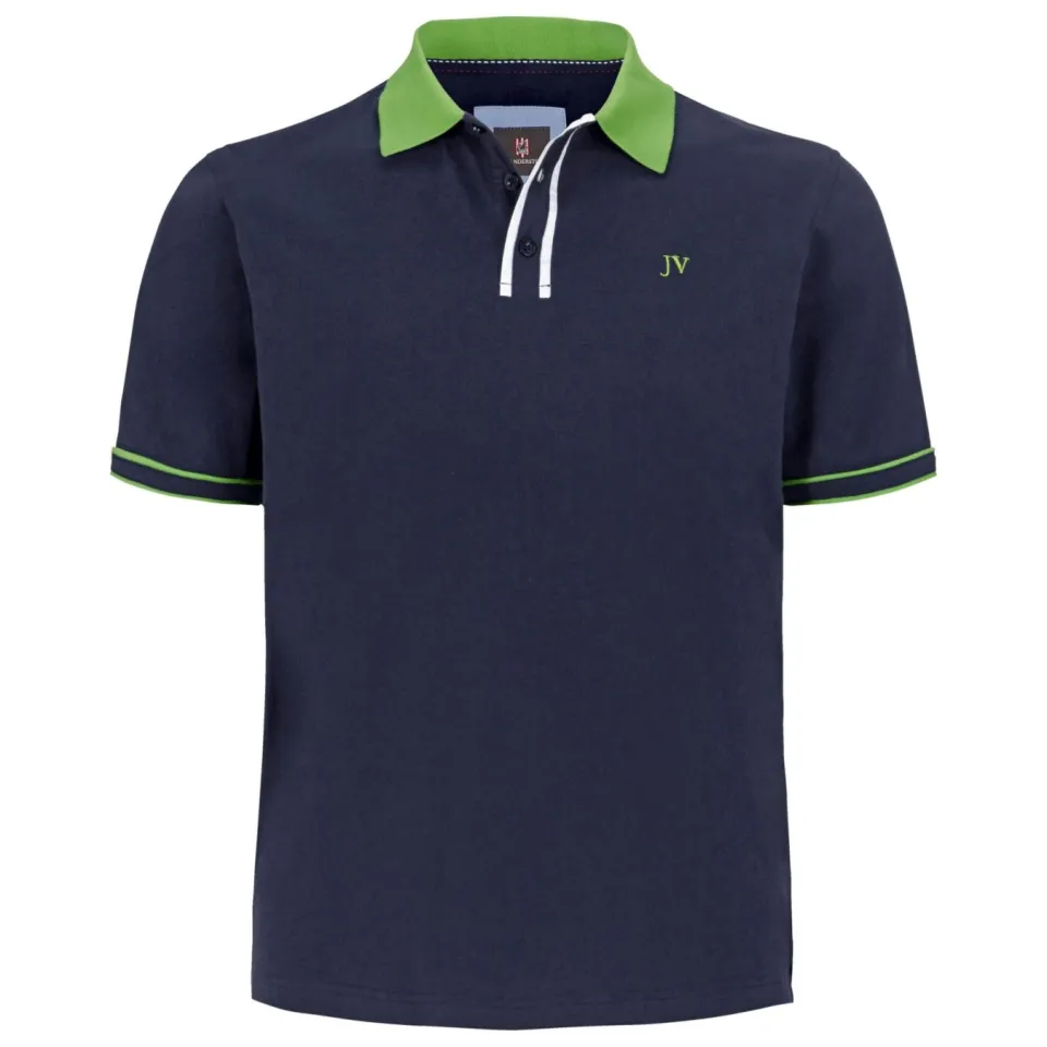 Jan Vanderstorm polo Plus Size ISFRIED donkerblauw donkerblauw/groen, foto 2