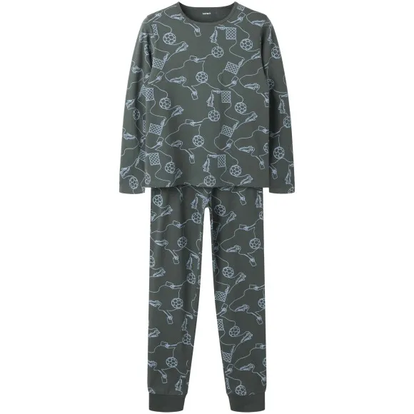 NAME IT Nacht Set pyjama grijsgroen, foto 2