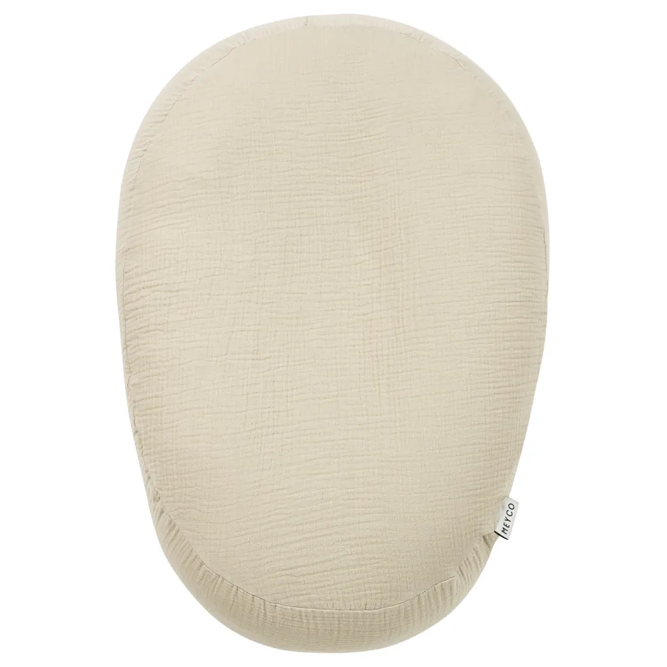 Meyco pre-washed hydrofiele relaxhoes voor voedingskussen soft sand, foto 4