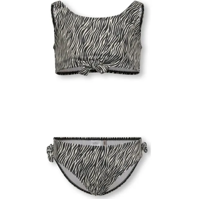 Only KIDS ONLY GIRL crop bikini zwart/beige