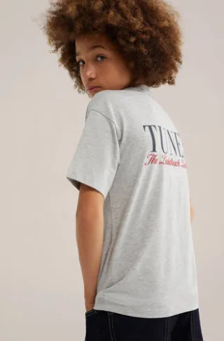 WE Fashion t-shirt lichtgrijs melange, foto 3