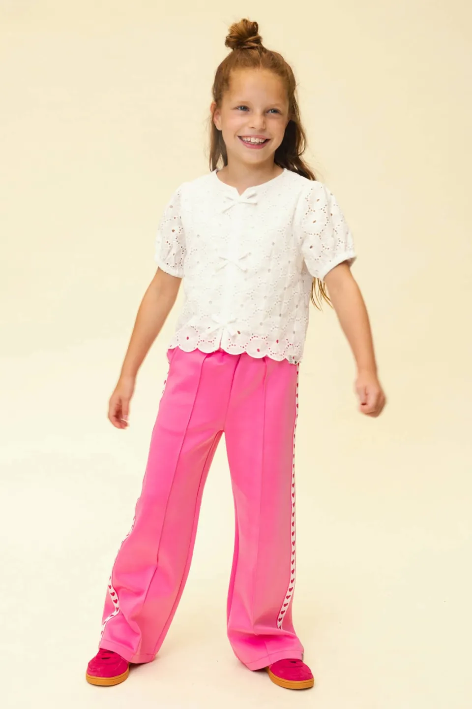 LOOXS Little T-shirt wit broderie