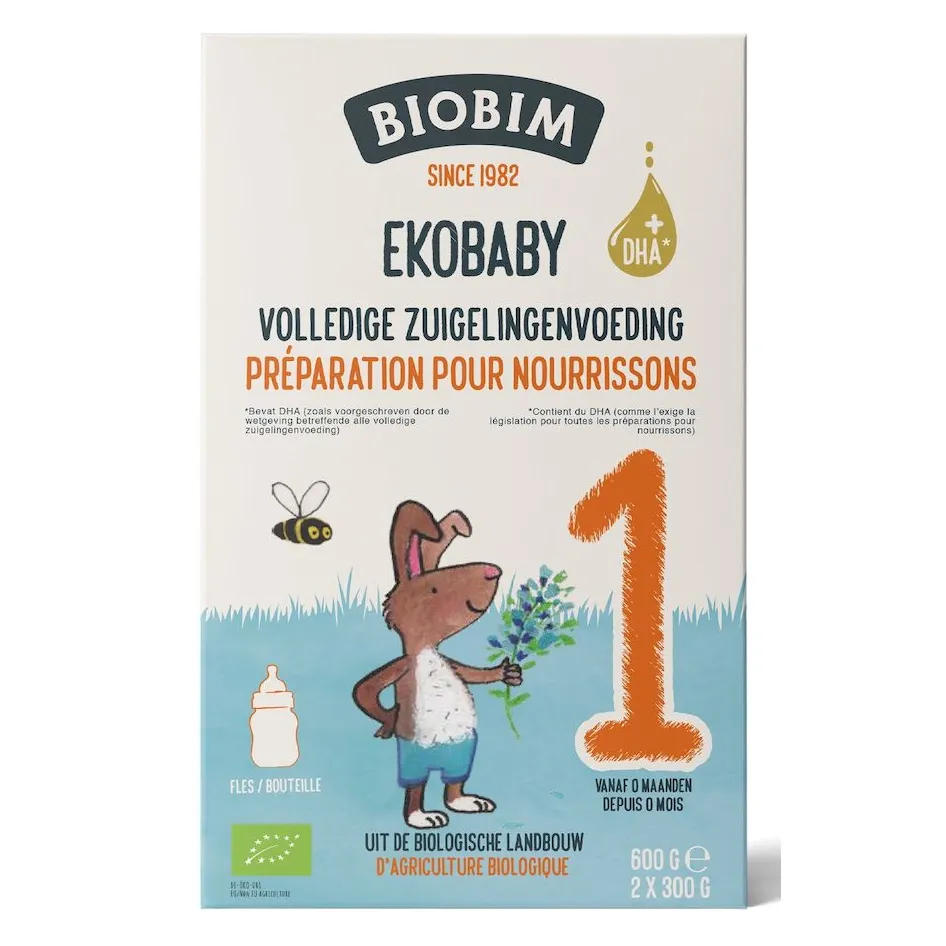 Biobim Bio Zuigelingenvoeding 0+ mnd Ekobaby 1 600 gr