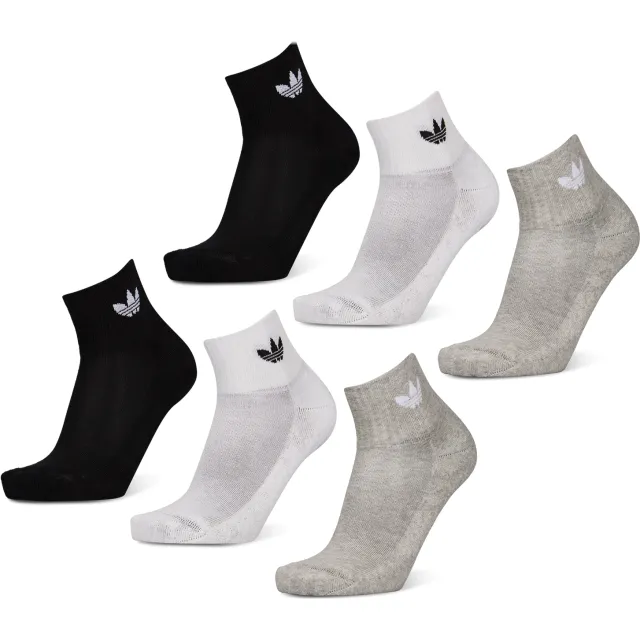 Adidas Mid Ankle 6 pairs sokken wit/grijs/zwart