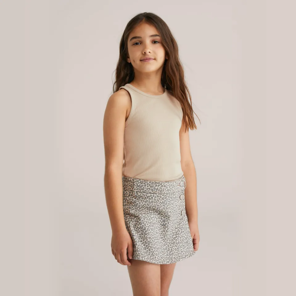 WE Fashion mouwloze top ribgebreid beige, foto 7