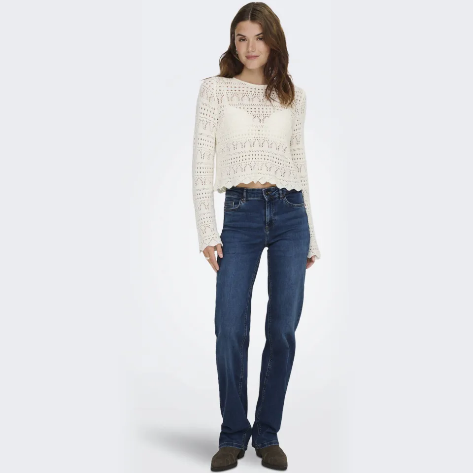 Only straight leg jeans ONLBLUSH dark blue denim