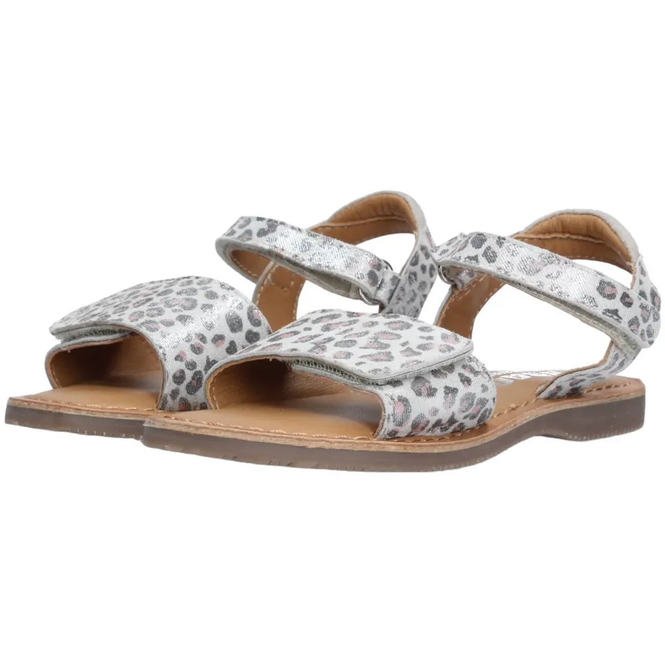 Braqeez leren sandalen zilver, foto 3