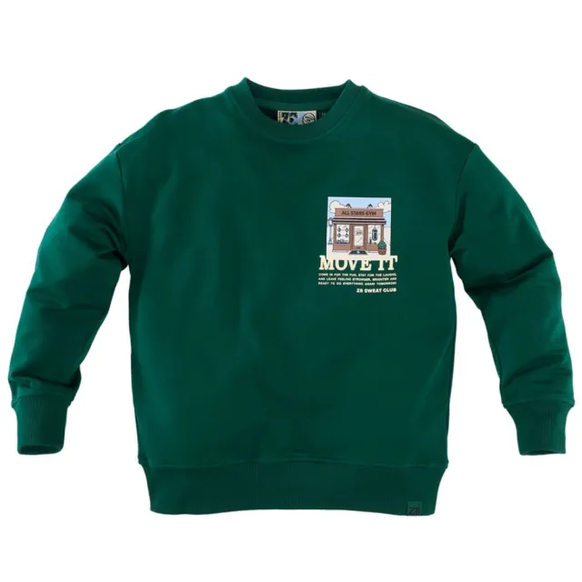 Z8 kids sweater Felix met backprint donkergroen