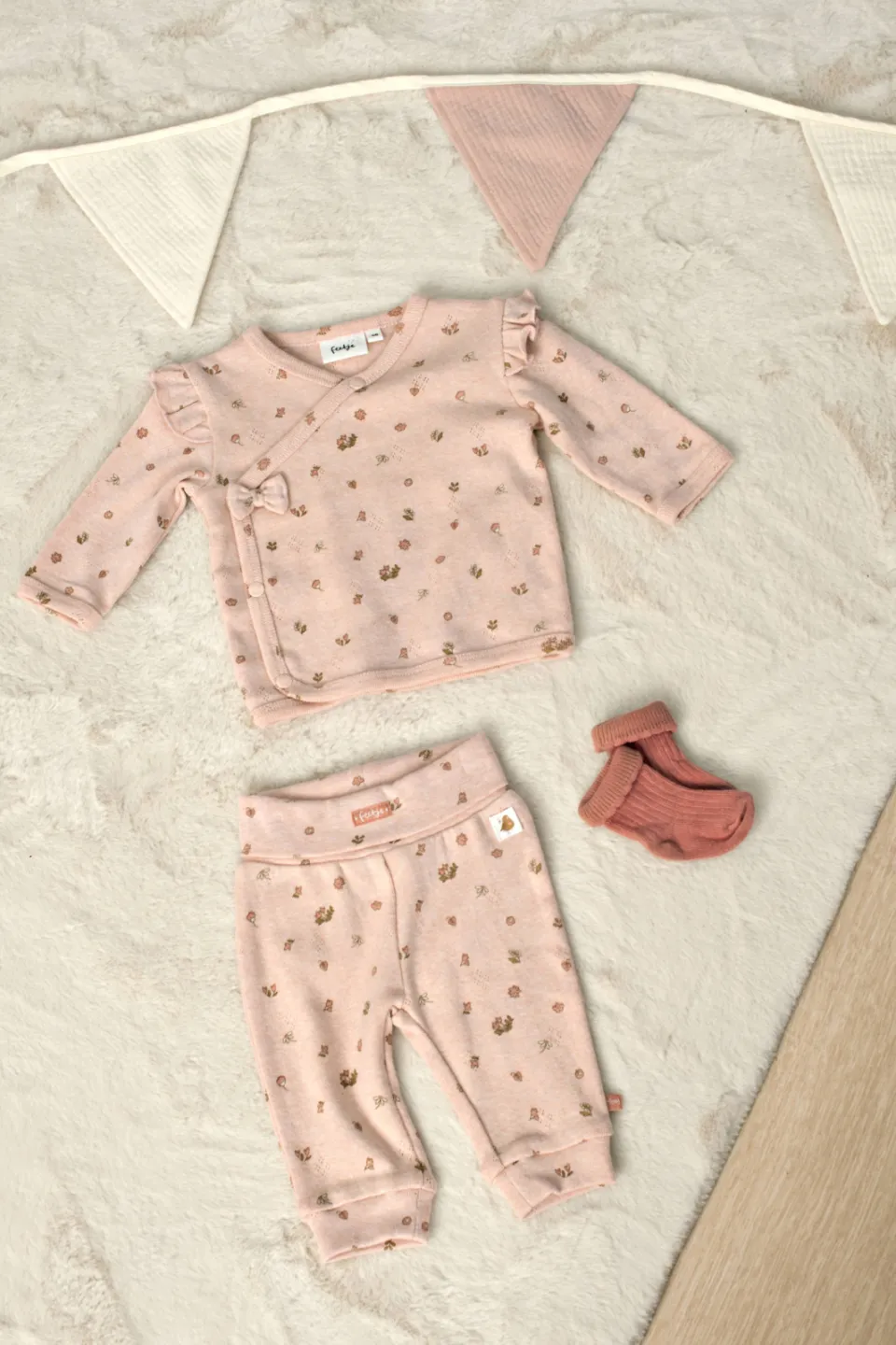 Feetje babybroek Fall in Love lichtroze, foto 4