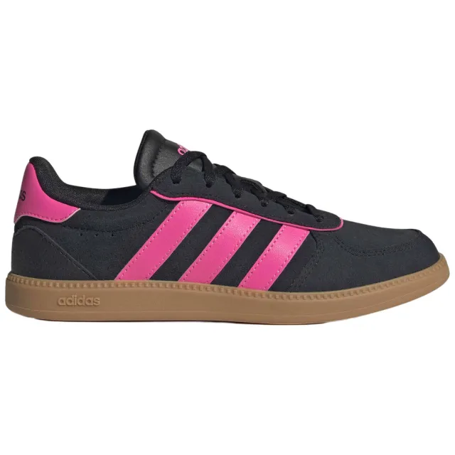 Adidas Sportswear Breaknet Sleek imitatieleren sneakers - zwart/roze