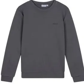 Ambique sweater grijs Logo | Sweater van Ambique Donkergrijs
