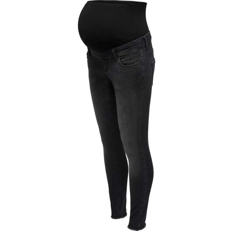 Only MATERNITY skinny zwangerschaps jegging OLMBLUSH washed black, foto 3