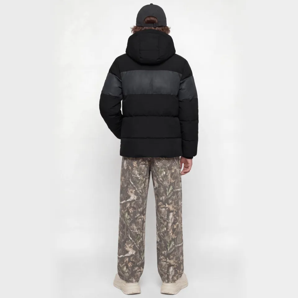 Jack & Jones JJEBECKS Reflective gewatteerde winterjas zwart, foto 4