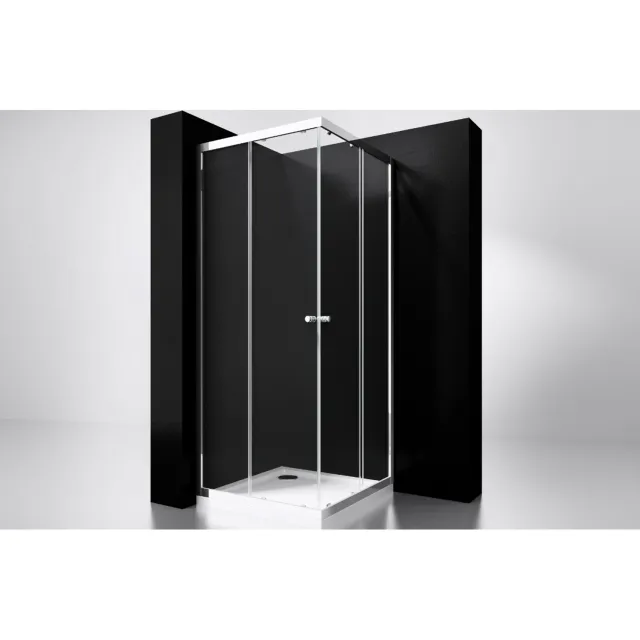 Best Design Douche Hoekinstap Project 90x90x190 cm Glas 5 mm Aluminium