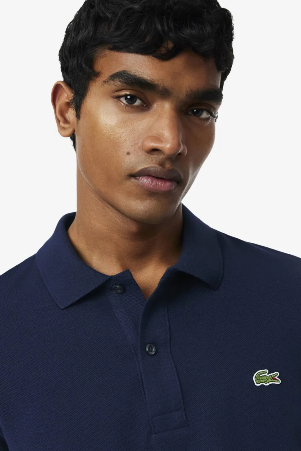 Lacoste slim polo donkerblauw navy blue, foto 4