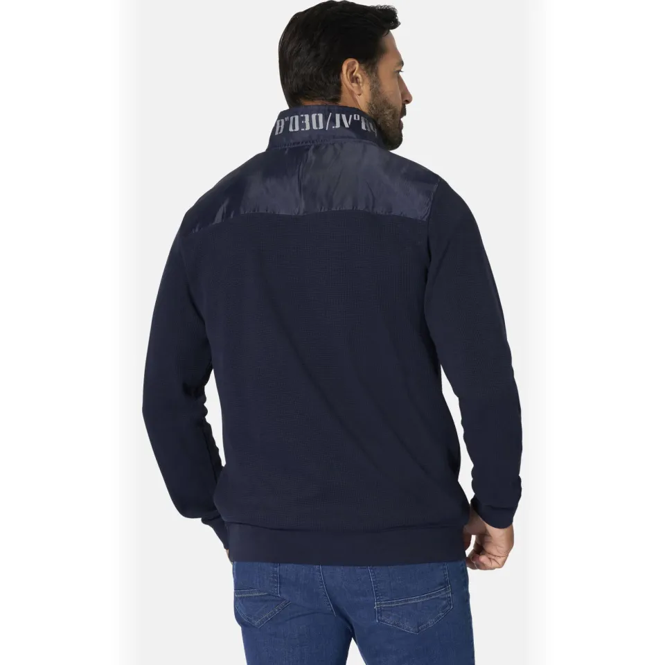 Jan Vanderstorm +FIT Collectie gebreide trui ABBO donkerblauw, foto 4