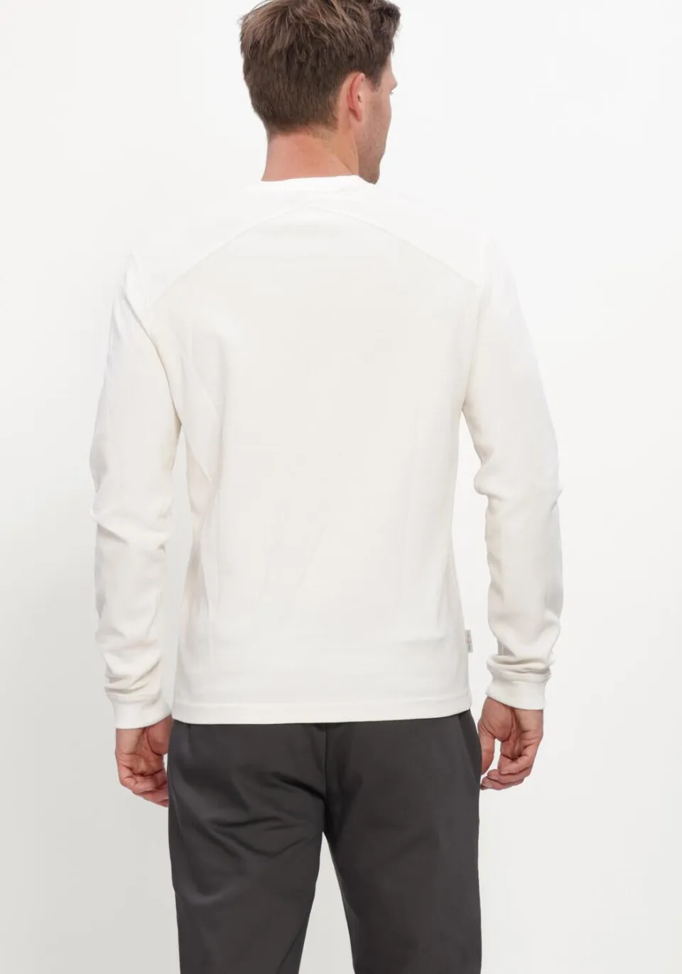 Cast Iron regular fit longsleeve - ecru, foto 6