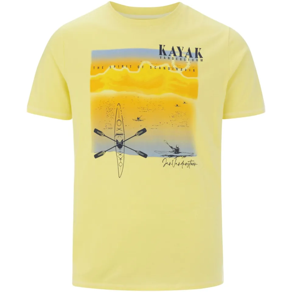 Jan Vanderstorm HEYFAR T-shirt lichtgeel, foto 2